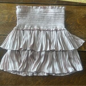 Pants store Tiered Mini Skirt - pink size small